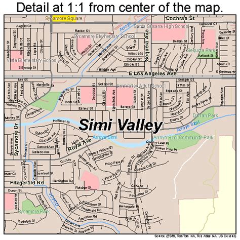 simi valley map.